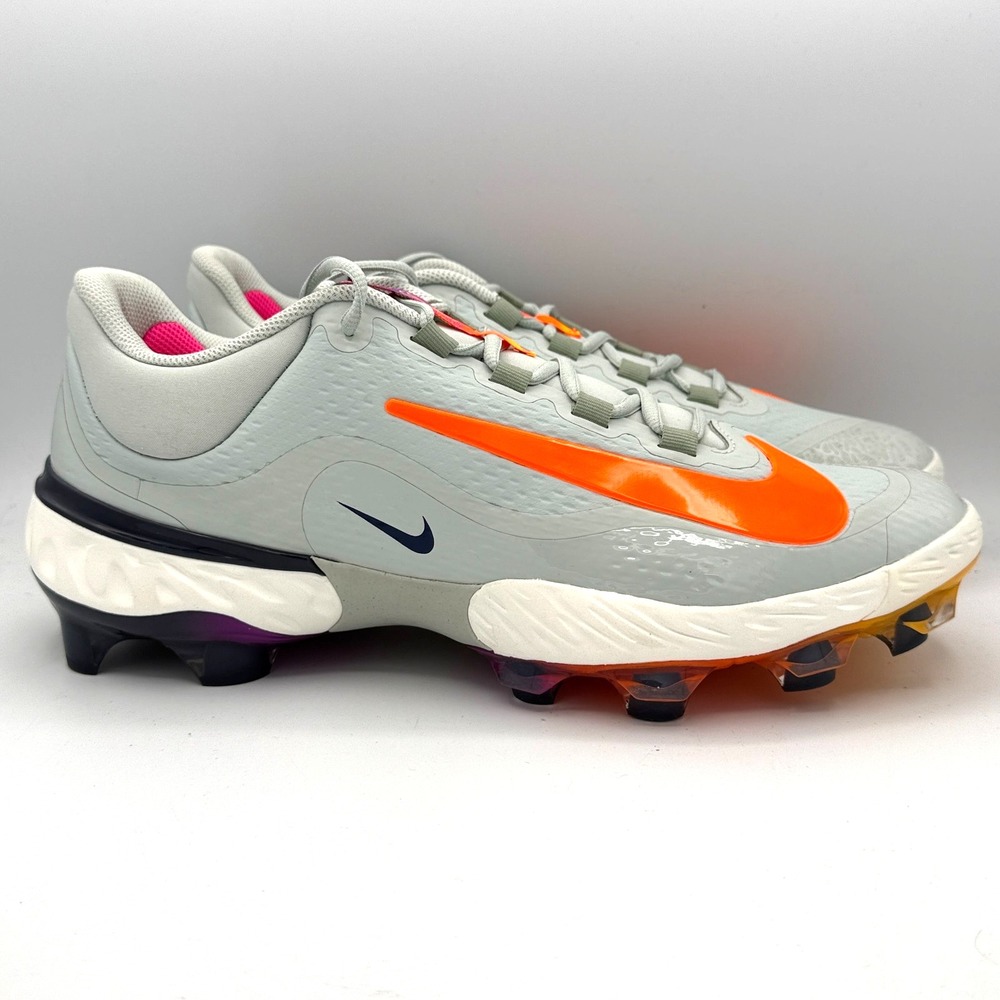 Nike Alpha Huarache Elite 4 Low MCS NRG Cleats Mens Size 14 Grey HF1137-001